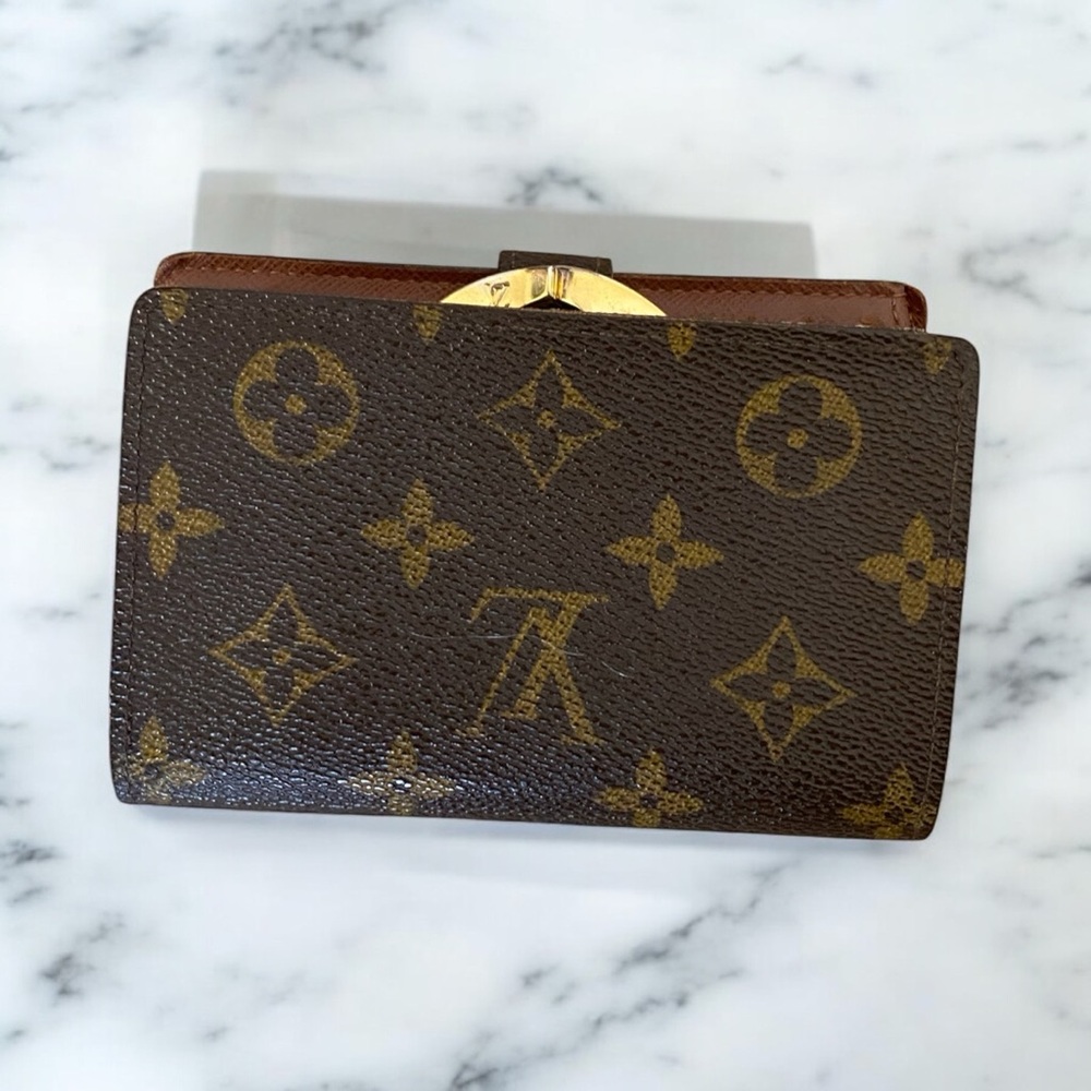 Louis Vuitton Brown and Gold Monogram Wallet